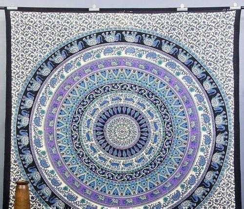 Peacock Purple Indian Style Tapestry